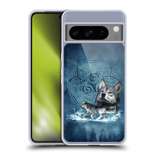 Brigid Ashwood Celtic Wisdom Wolf Soft Gel Case for Google Pixel 8 Pro