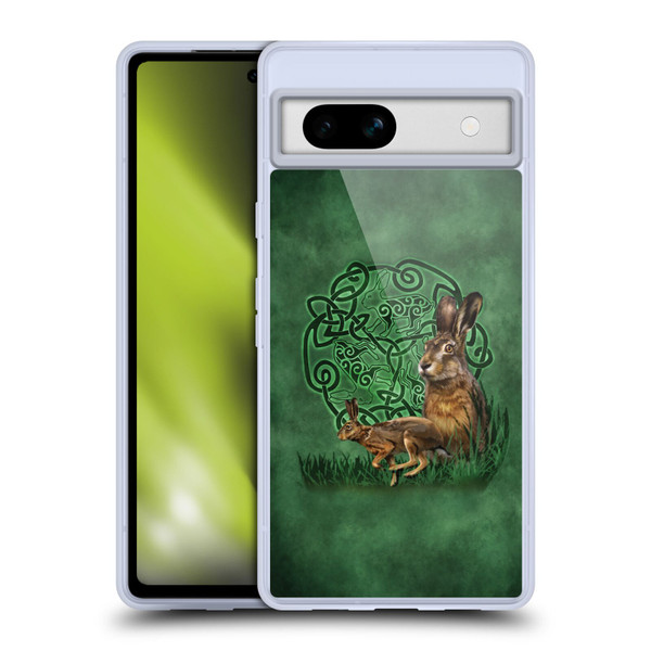 Brigid Ashwood Celtic Wisdom 2 Hare Soft Gel Case for Google Pixel 7a