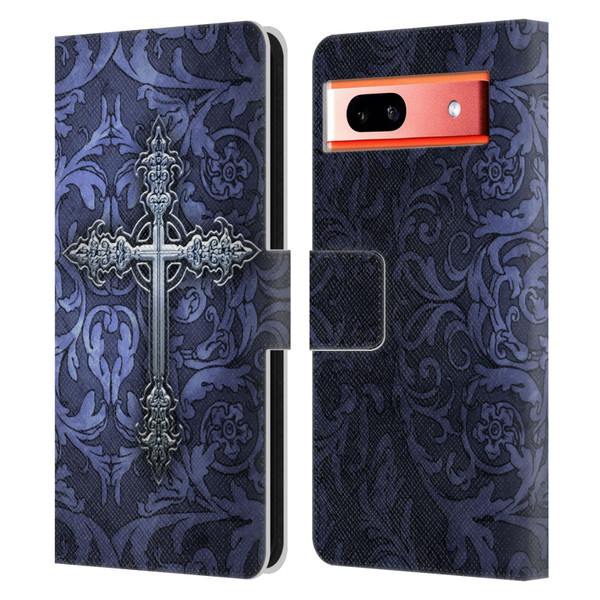 Brigid Ashwood Crosses Gothic Leather Book Wallet Case Cover For Google Pixel 7a