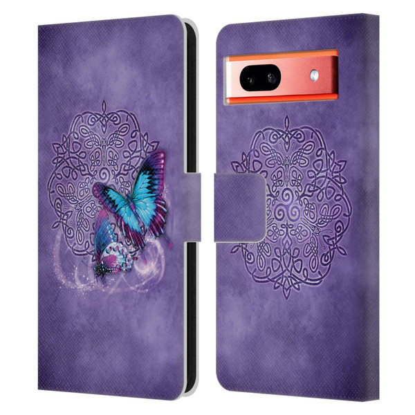Brigid Ashwood Celtic Wisdom Butterfly Leather Book Wallet Case Cover For Google Pixel 7a