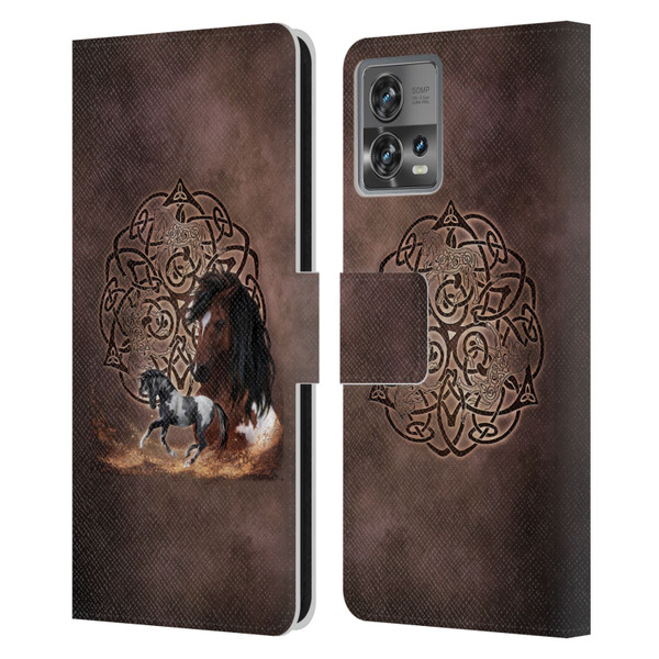 Brigid Ashwood Celtic Wisdom Horse Leather Book Wallet Case Cover For Motorola Moto Edge 30 Fusion