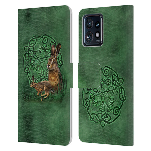 Brigid Ashwood Celtic Wisdom 2 Hare Leather Book Wallet Case Cover For Motorola Moto Edge 40 Pro