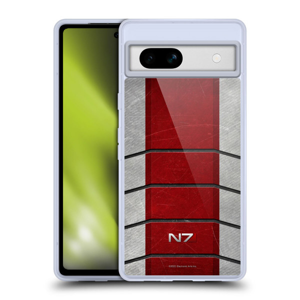 EA Bioware Mass Effect Graphics N7 Logo Armor Soft Gel Case for Google Pixel 7a