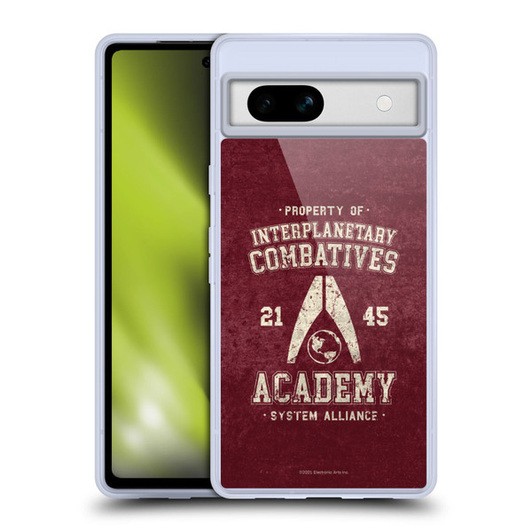 EA Bioware Mass Effect 3 Badges And Logos Interplanetary Combatives Soft Gel Case for Google Pixel 7a