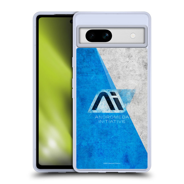 EA Bioware Mass Effect Andromeda Graphics Initiative Distressed Soft Gel Case for Google Pixel 7a