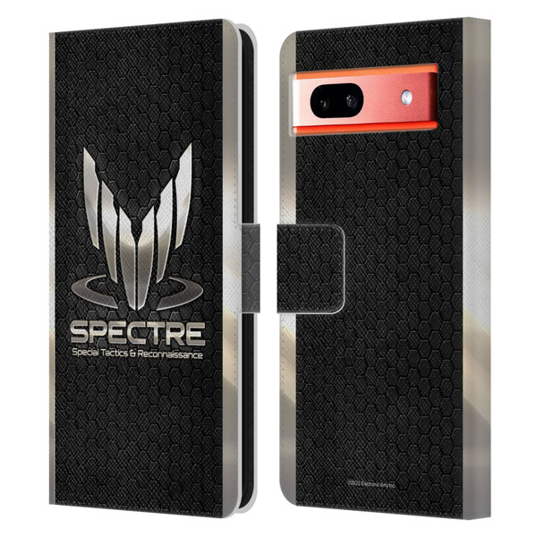 EA Bioware Mass Effect 3 Badges And Logos Spectre Leather Book Wallet Case Cover For Google Pixel 7a