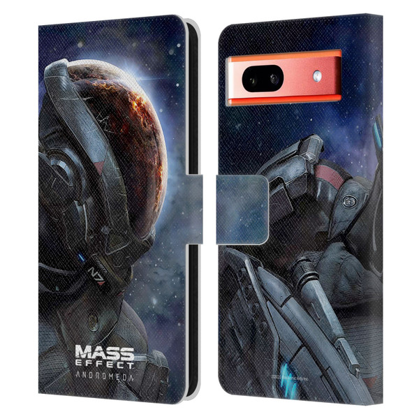 EA Bioware Mass Effect Andromeda Graphics Key Art 2017 Leather Book Wallet Case Cover For Google Pixel 7a