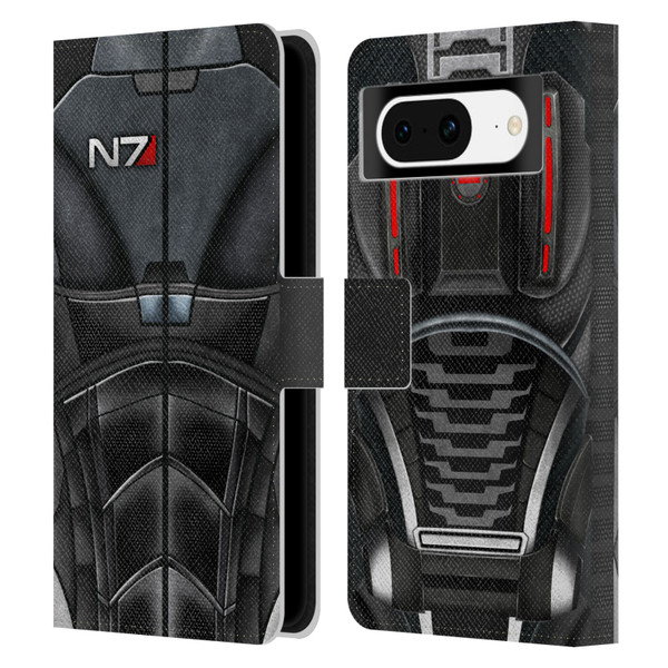 EA Bioware Mass Effect Armor Collection N7 Leather Book Wallet Case Cover For Google Pixel 8