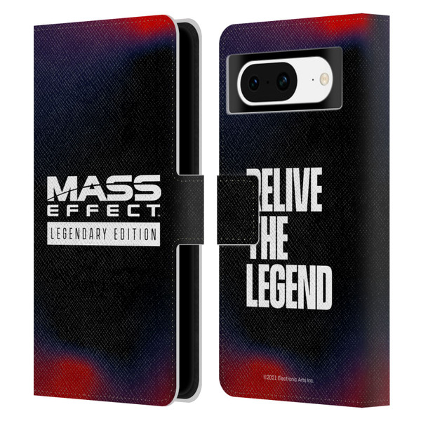 EA Bioware Mass Effect Legendary Graphics Logo Leather Book Wallet Case Cover For Google Pixel 8