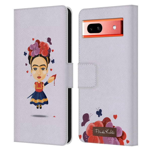 Frida Kahlo Doll Solo Leather Book Wallet Case Cover For Google Pixel 7a
