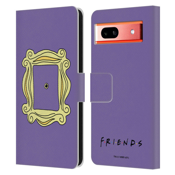 Friends TV Show Iconic Peephole Frame Leather Book Wallet Case Cover For Google Pixel 7a