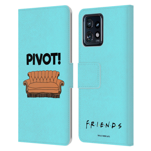 Friends TV Show Quotes Pivot Leather Book Wallet Case Cover For Motorola Moto Edge 40 Pro
