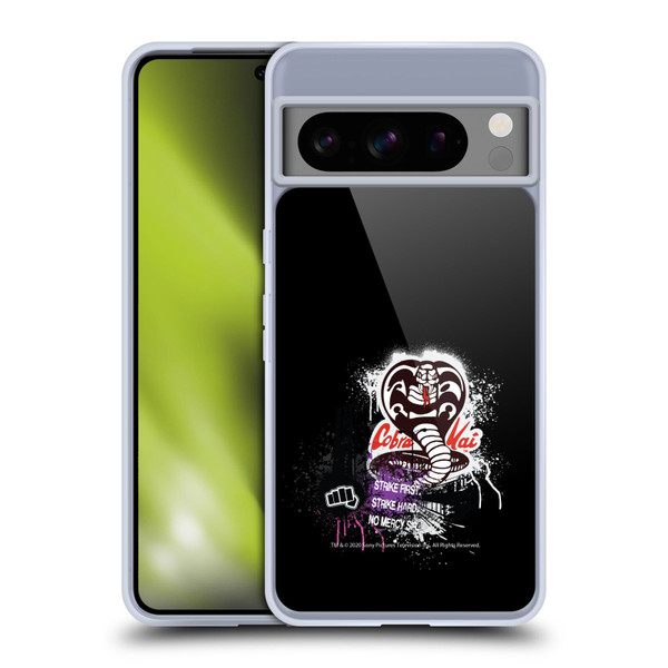 Cobra Kai Composed Art No Mercy Logo Soft Gel Case for Google Pixel 8 Pro
