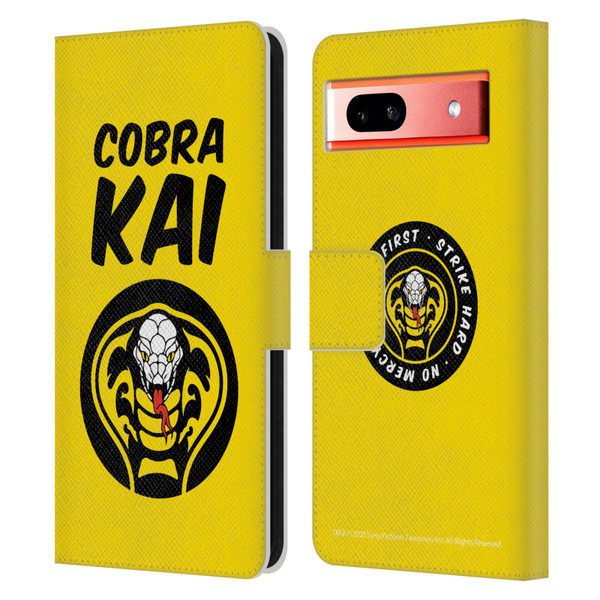 Cobra Kai Composed Art Logo 2 Leather Book Wallet Case Cover For Google Pixel 7a