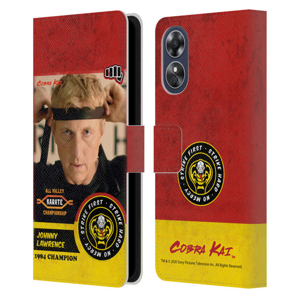 Cobra Kai Graphics 2 Johnny Lawrence Karate Leather Book Wallet Case Cover For OPPO A17