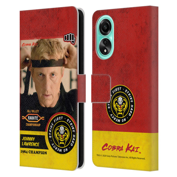 Cobra Kai Graphics 2 Johnny Lawrence Karate Leather Book Wallet Case Cover For OPPO A78 4G