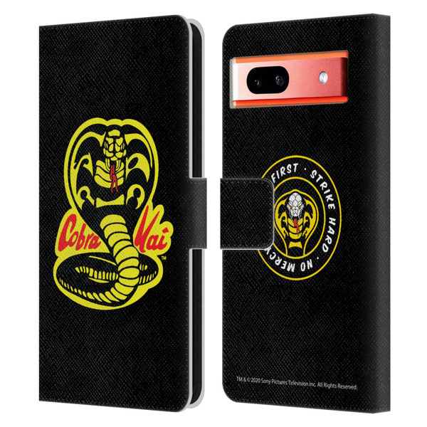 Cobra Kai Graphics Logo Leather Book Wallet Case Cover For Google Pixel 7a