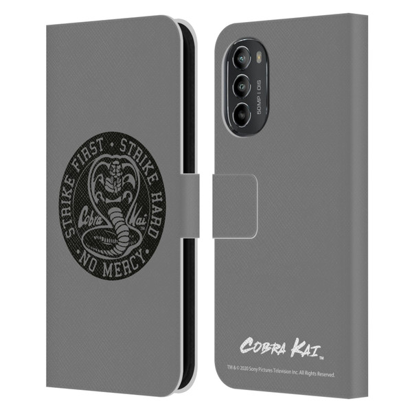Cobra Kai Graphics Strike Logo 2 Leather Book Wallet Case Cover For Motorola Moto G82 5G