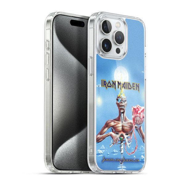 Iron Maiden Album Covers SSOSS Soft Gel Case for Apple iPhone 15 Pro Max & MagSafe