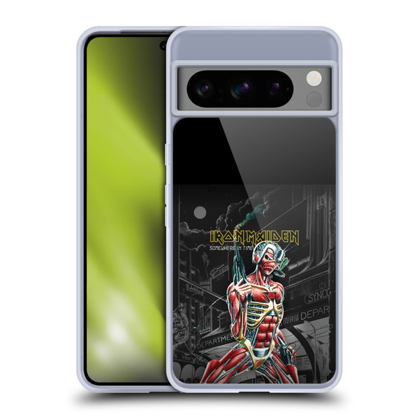 Iron Maiden Album Covers Somewhere Soft Gel Case for Google Pixel 8 Pro