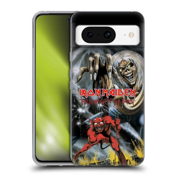 Iron Maiden Graphics The Number Of The Beast Soft Gel Case for Google Pixel 8