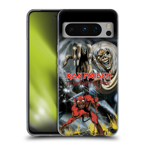 Iron Maiden Graphics The Number Of The Beast Soft Gel Case for Google Pixel 8 Pro