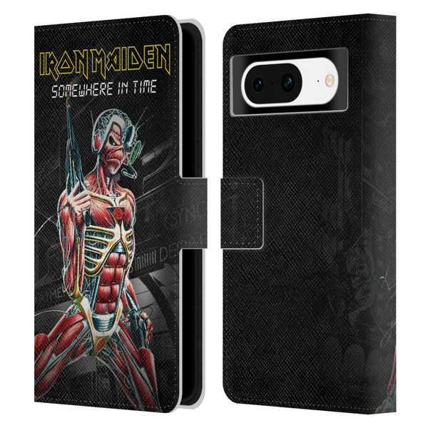 Iron Maiden Album Covers Somewhere Leather Book Wallet Case Cover For Google Pixel 8