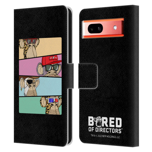 Bored of Directors Key Art Group Leather Book Wallet Case Cover For Google Pixel 7a