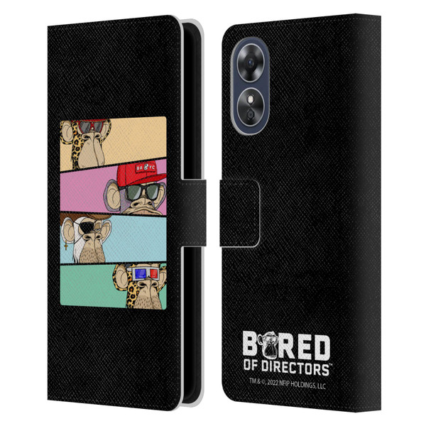 Bored of Directors Key Art Group Leather Book Wallet Case Cover For OPPO A17