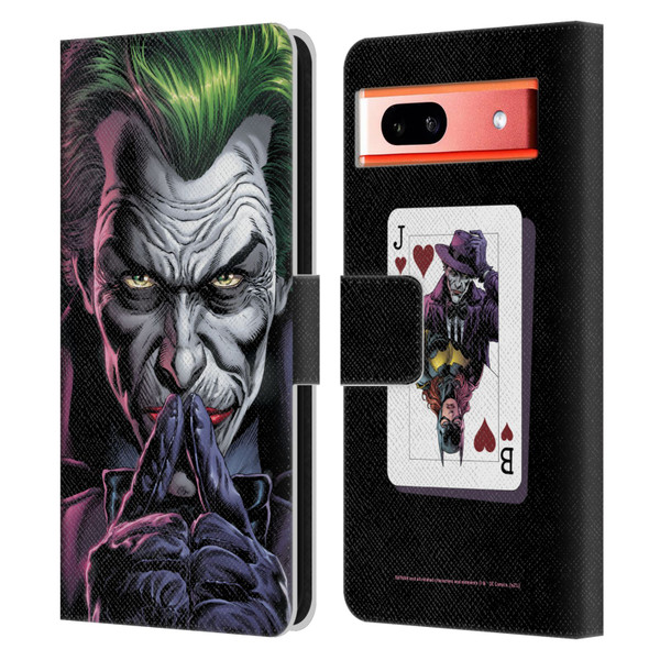 Batman DC Comics Three Jokers The Criminal Leather Book Wallet Case Cover For Google Pixel 7a
