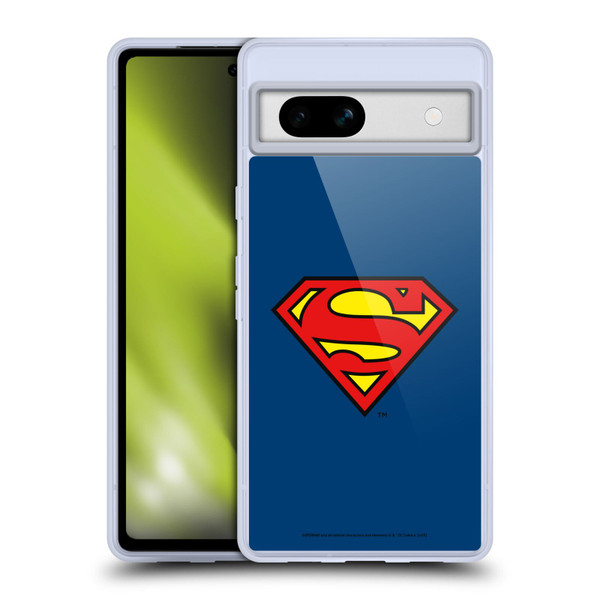 Superman DC Comics Logos Classic Soft Gel Case for Google Pixel 7a