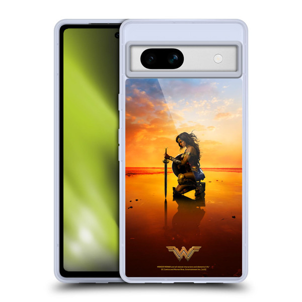 Wonder Woman Movie Posters Sword And Shield Soft Gel Case for Google Pixel 7a