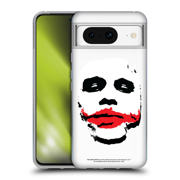 The Dark Knight Character Art Joker Face Soft Gel Case for Google Pixel 8