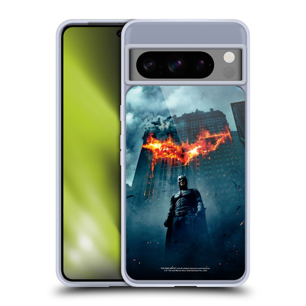 The Dark Knight Key Art Batman Poster Soft Gel Case for Google Pixel 8 Pro