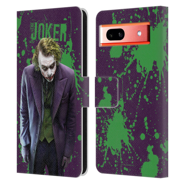 The Dark Knight Graphics Character Art Leather Book Wallet Case Cover For Google Pixel 7a