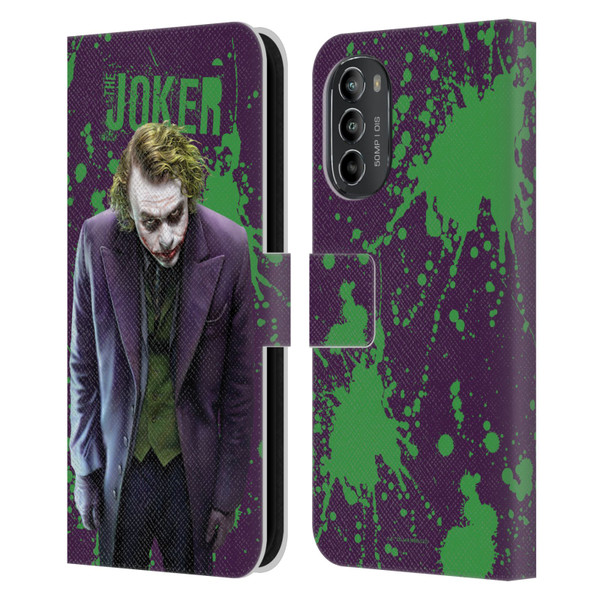 The Dark Knight Graphics Character Art Leather Book Wallet Case Cover For Motorola Moto G82 5G