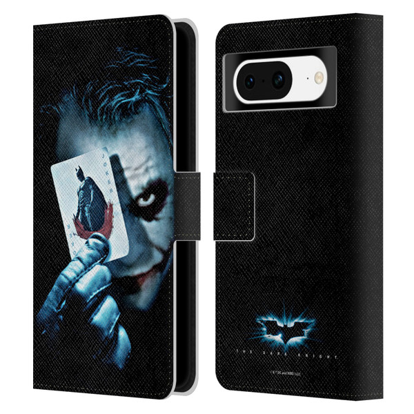 The Dark Knight Key Art Joker Card Leather Book Wallet Case Cover For Google Pixel 8
