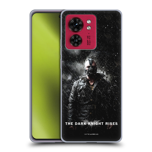 The Dark Knight Rises Key Art Bane Rain Poster Soft Gel Case for Motorola Moto Edge 40