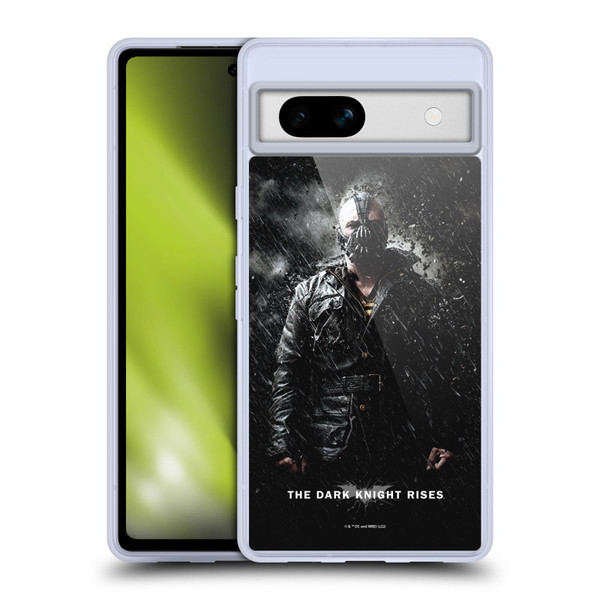 The Dark Knight Rises Key Art Bane Rain Poster Soft Gel Case for Google Pixel 7a