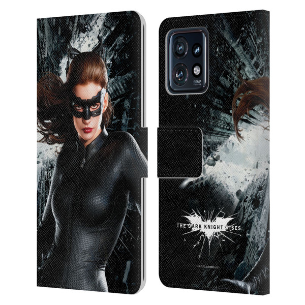 The Dark Knight Rises Character Art Catwoman Leather Book Wallet Case Cover For Motorola Moto Edge 40 Pro