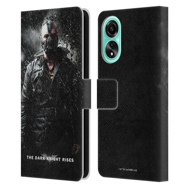The Dark Knight Rises Key Art Bane Rain Poster Leather Book Wallet Case Cover For OPPO A78 5G