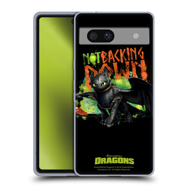 How To Train Your Dragon II Toothless Not Backing Down Soft Gel Case for Google Pixel 7a