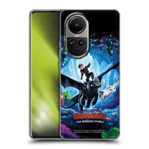 How To Train Your Dragon III The Hidden World Hiccup, Toothless & Light Fury 2 Soft Gel Case for OPPO Reno10 5G / Reno10 Pro 5G