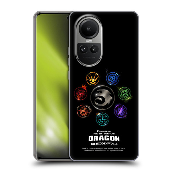 How To Train Your Dragon III Icon Art Group Soft Gel Case for OPPO Reno10 5G / Reno10 Pro 5G