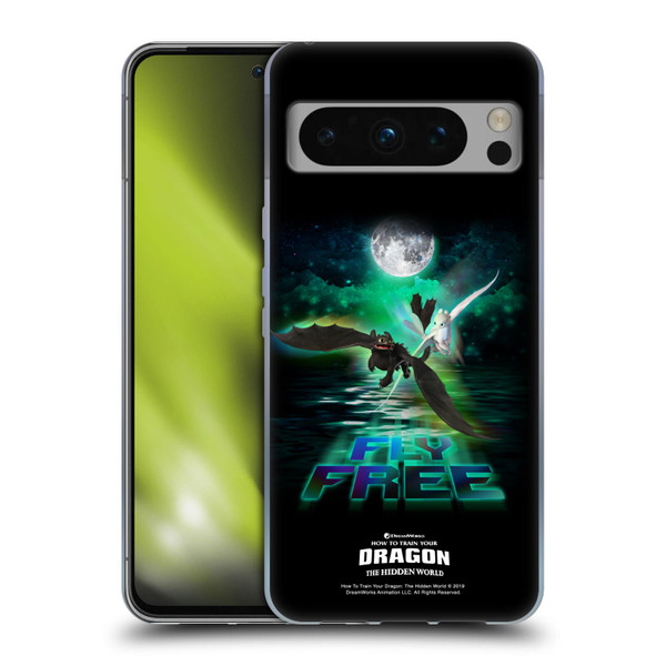 How To Train Your Dragon III Night And Light Toothless & Light Fury Fly Soft Gel Case for Google Pixel 8 Pro