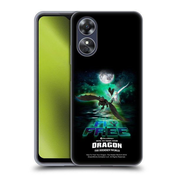 How To Train Your Dragon III Night And Light Toothless & Light Fury Fly Soft Gel Case for OPPO A17