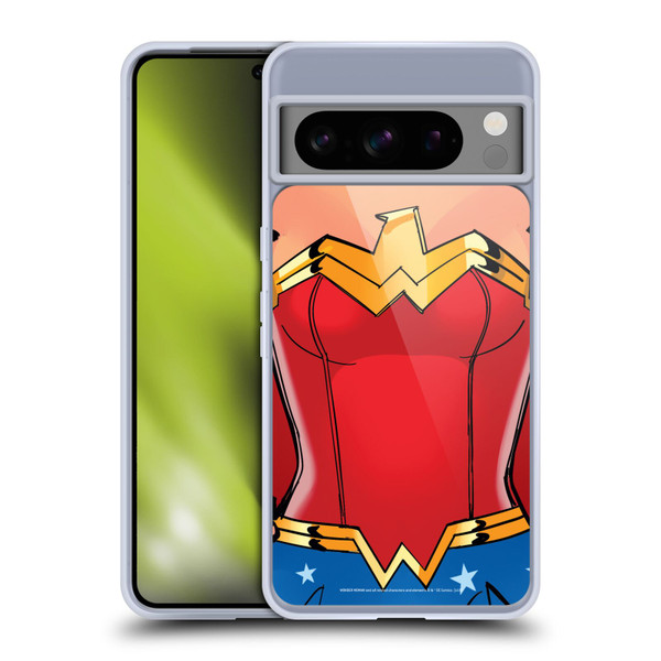Wonder Woman DC Comics Logos Costume Soft Gel Case for Google Pixel 8 Pro
