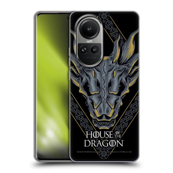 House Of The Dragon: Television Series Graphics Dragon Head Soft Gel Case for OPPO Reno10 5G / Reno10 Pro 5G