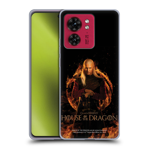 House Of The Dragon: Television Series Key Art Daemon Soft Gel Case for Motorola Moto Edge 40