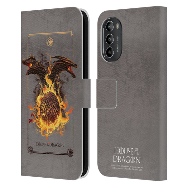House Of The Dragon: Television Series Art Syrax and Caraxes Leather Book Wallet Case Cover For Motorola Moto G82 5G